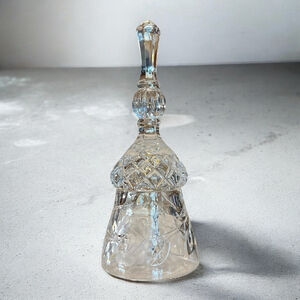 Vintage Dinner Bell West Germany 24% Lead Crystal-Elegant Glass Collectable